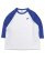 画像1: NIKE CLUB 3/4 RAGLAN TOP-GAME ROYAL/WHITE (1)