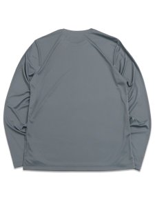 画像2: NIKE DF TEE STD L/S FLEX-SMOKE GREY/BLACK (2)