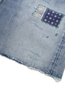 画像8: 【SALE】POLO RALPH LAUREN VINTAGE CLASSIC JUNEGRASS PATCHWORK DENIM SHORTS (8)