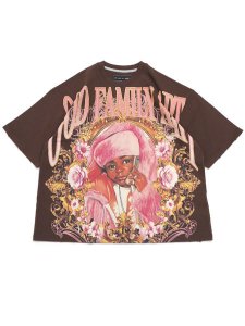 画像1: 【送料無料】GFA MANASSEH PINK FUR KNIT TEE BOXY FIT (1)