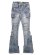 画像1: 【送料無料】GUAPI AQUA BLUE COFFIN ARC EMBELLISHED DENIM (1)