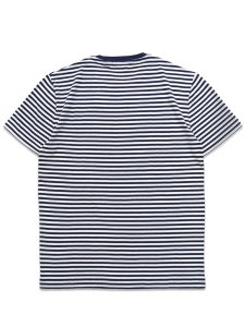 画像2: 【送料無料】POLO RALPH LAUREN CUSTOM SLIM STRIPED TEE NEWPORT NAVY/WHITE (2)