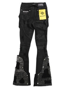 画像2: 【送料無料】GUAPI BLACK COFFIN ARC WAXED DENIM (2)