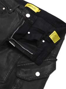画像4: 【送料無料】GUAPI BLACK COFFIN ARC WAXED DENIM (4)