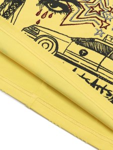 画像6: 【送料無料】STOLEN ARTS SAINTS & SINNERS YELLOW RHINESTONE TEE (6)