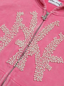 画像3: 【送料無料】STOLEN ARTS PINK AK-NY PEARL HOODIE (3)