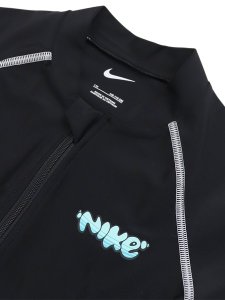 画像3: 【KIDS】NIKE TODDLER BOYS ZIP RASH GUARD BLACK (3)