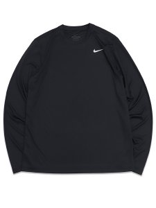 画像1: NIKE DF TEE STD L/S FLEX-BLACK/MATTE SILVER (1)