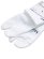 画像2: NIKE EVERYDAY PLUS LW ANKLE SPLIT TOE SOCKS-WHITE/BLACK (2)
