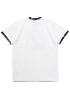 画像2: 【送料無料】RECOGNIZE BOW WOW #7 VINYL TRIM TEE WHITE/BLACK (2)