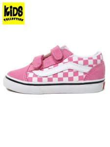 画像1: 【KIDS】VANS TD OLD SKOOL V COLOR THEORY CHECKERBOARD PINK FIZZ (1)