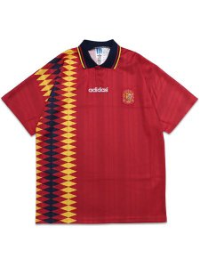 画像1: 【送料無料】ADIDAS SPAIN 1994 HOME UNIFORM-COLLEGE RED (1)
