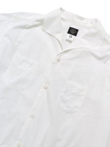 画像3: 【送料無料】POST OʼALLS FEVER 2 S/S HIGH COUNT BROADCLOTH WHITE (3)