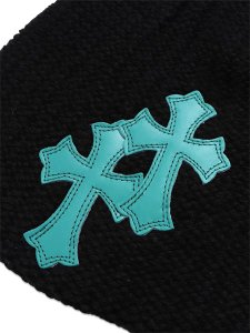 画像3: ADVANCE CROSS BEANIE BLACK/TIF BLUE (3)