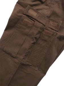 画像6: 【送料無料】PRO CLUB HW STRETCH TWILL CARGO LOUNGE PANT CHOCO BROWN (6)