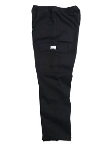 画像7: 【送料無料】PRO CLUB HW STRETCH TWILL CARGO LOUNGE PANT BLACK (7)
