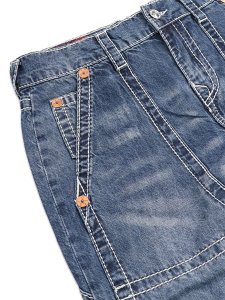画像3: 【送料無料】TRUE RELIGION VINNY BIG T CARPENTER BAGGY 34" RED WINE MEDIUM WASH (3)
