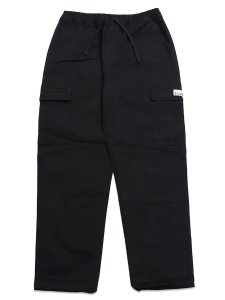 画像1: 【送料無料】PRO CLUB HW STRETCH TWILL CARGO LOUNGE PANT BLACK (1)