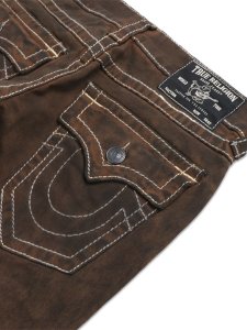 画像5: 【送料無料】TRUE RELIGION RICKY BIG T OVERDYED STR 34" CHARLATANS BROWN WASH (5)