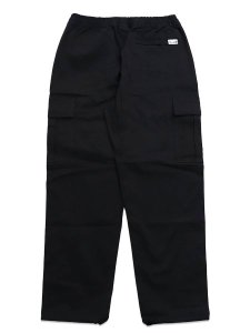 画像2: 【送料無料】PRO CLUB HW STRETCH TWILL CARGO LOUNGE PANT BLACK (2)