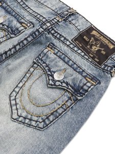画像5: 【送料無料】TRUE RELIGION VINNY SUPER T ULTRA BAGGY 34" ELECTRIC GROVE MW (5)