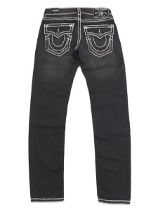 画像1: 【送料無料】TRUE RELIGION ROCCO SUPER T FLAP SKINNY 32" SMOG OVERDYE BLACK WASH (1)