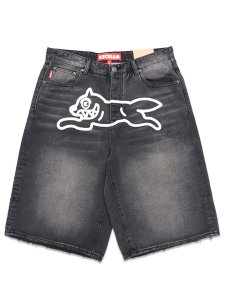 画像1: 【送料無料】ICECREAM BREYER DENIM SHORTS BLACK FUDGE (1)