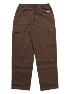 画像2: 【送料無料】PRO CLUB HW STRETCH TWILL CARGO LOUNGE PANT CHOCO BROWN (2)