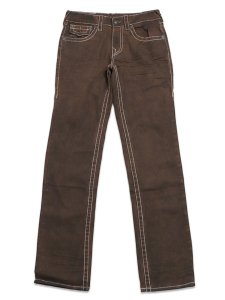画像2: 【送料無料】TRUE RELIGION RICKY BIG T OVERDYED STR 34" CHARLATANS BROWN WASH (2)