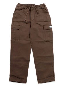 画像1: 【送料無料】PRO CLUB HW STRETCH TWILL CARGO LOUNGE PANT CHOCO BROWN (1)