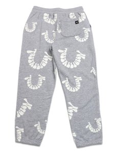画像2: 【送料無料】TRUE RELIGION WARPED LOGO JOGGER HEATHER GREY/WHITE (2)