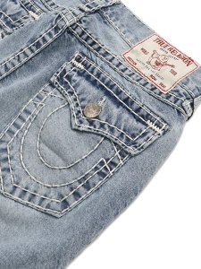 画像5: 【送料無料】TRUE RELIGION BOBBY LOGO APPLIQUE SUPER T SHORT BEACHED OUT MDW (5)