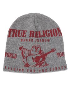 画像1: TRUE RELIGION WORLD TOUR BEANIE HEATHER GREY (1)
