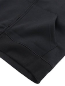 画像5: 【送料無料】TRUE RELIGION GLOSSY ARCHED LOGO ZIP HOODIE BLACK (5)