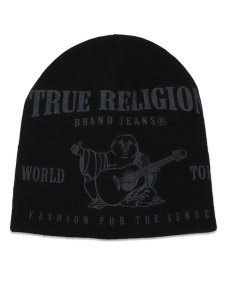 画像1: TRUE RELIGION WORLD TOUR BEANIE BLACK (1)