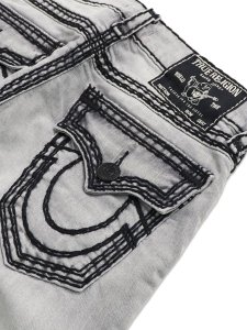 画像5: 【送料無料】TRUE RELIGION RICKY SUPER QT FLAP STRAIGHT 34" GRITSTONE GREY WASH  (5)