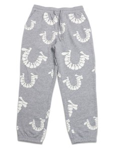 画像1: 【送料無料】TRUE RELIGION WARPED LOGO JOGGER HEATHER GREY/WHITE (1)