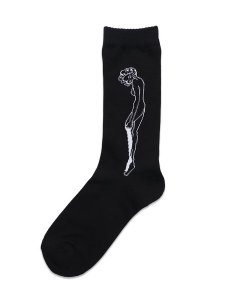 画像1: WHIMSY SOCKS CATHIE SOCKS BLACK (1)