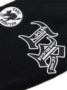 画像3: TRUE RELIGION LOGO PATCH BEANIE BLACK (3)