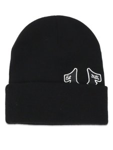 画像2: TRUE RELIGION LOGO PATCH BEANIE BLACK (2)