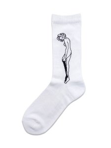 画像1: WHIMSY SOCKS CATHIE SOCKS WHITE (1)
