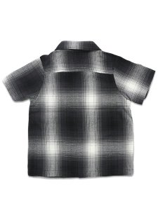 画像2: 【KIDS】CALTOP TODDLER FL PLAID S/S SHIRT BLACK/IVORY (2)
