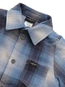 画像3: 【KIDS】CALTOP TODDLER FL PLAID S/S SHIRT SKY BLUE/GREY (3)