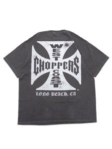 画像2: WEST COAST CHOPPERS GARMENT DYED CROSS LOGO LONG BEACH TEE (2)