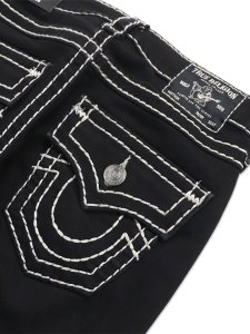 画像5: 【送料無料】TRUE RELIGION WMS BILLIE SUPER T MID RISE STRAIGHT BODY RINSE BLACK (5)