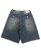 画像1: 【送料無料】TRUE RELIGION MIKEY FRAYED HEM FLAP BAGGY AF SHORT CHAINLINK DISTRESS DARK (1)