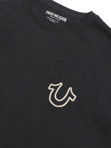 画像3: 【送料無料】TRUE RELIGION LOGO OVERSEAM PUFF T TEE BLACK (3)