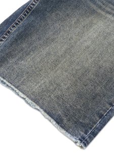 画像6: 【送料無料】TRUE RELIGION MIKEY FRAYED HEM FLAP BAGGY AF SHORT CHAINLINK DISTRESS DARK (6)