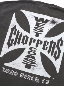 画像4: WEST COAST CHOPPERS GARMENT DYED CROSS LOGO LONG BEACH TEE (4)