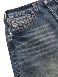 画像3: 【送料無料】TRUE RELIGION MIKEY FRAYED HEM FLAP BAGGY AF SHORT CHAINLINK DISTRESS DARK (3)